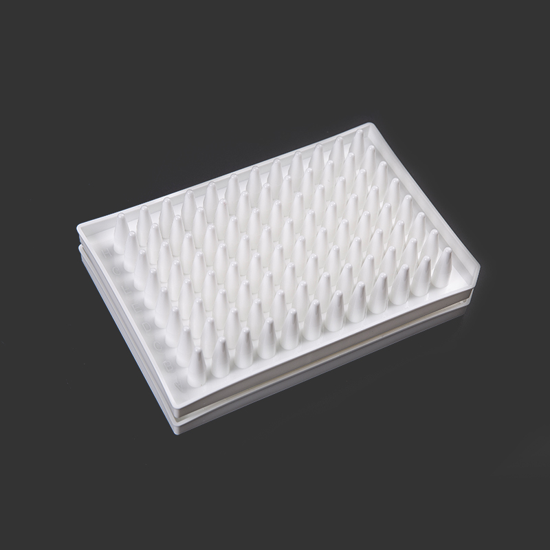 96-Well-PCR-Platten mit Halbrand